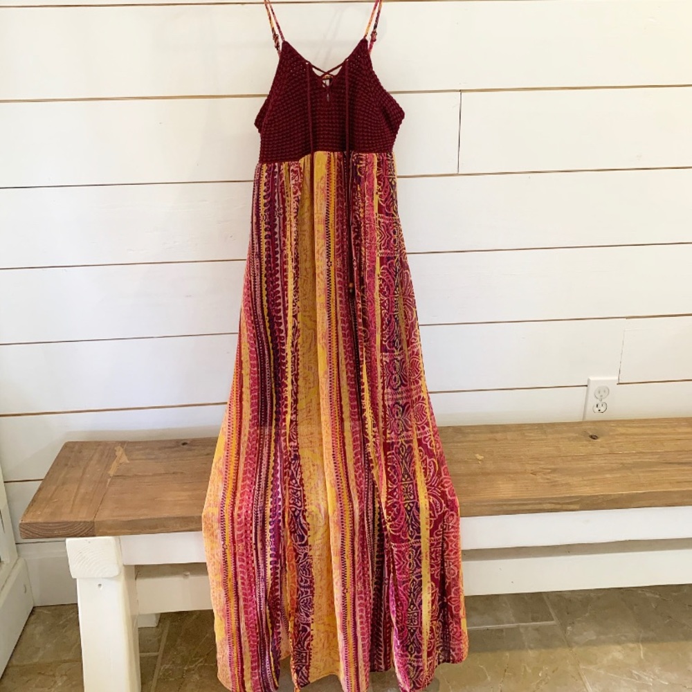 Tribal print maxi dress